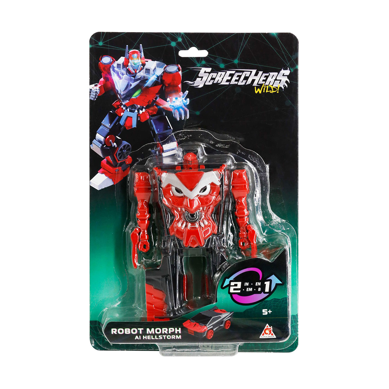 Робот-трансформер Screechers Wild! S5 Хелшторм, 5*10*3 см, від 5 років (EU686152)